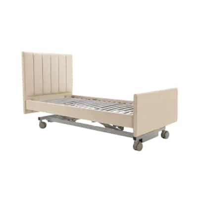 Cadence Fluted Bed Upholstered Compass Canvas Colour